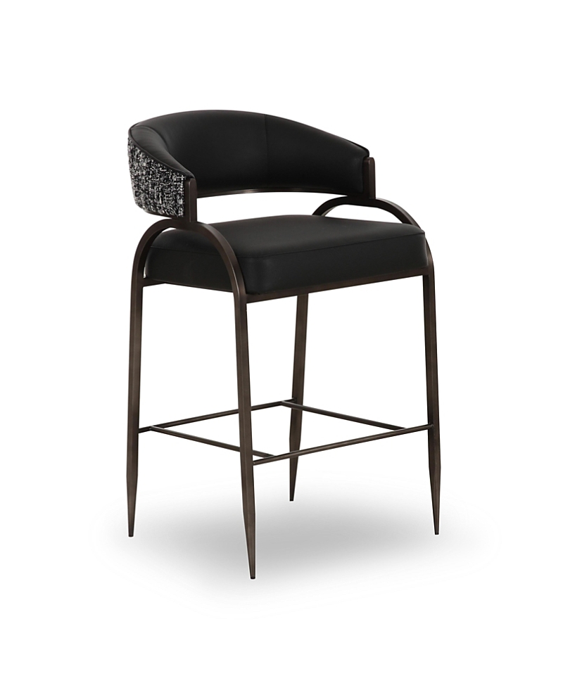Tov Furniture Tatum Faux Leather 2-Tone Counter Stool