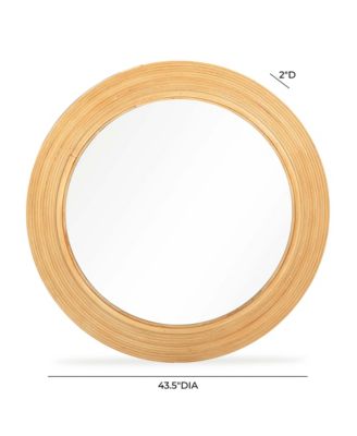 Tanya Rattan Round Wall Mirror