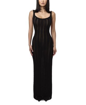 Knit Open Back Maxi Dress