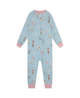  Girls' Organic Cotton Interlock One-Piece Pajama - Little Kid
