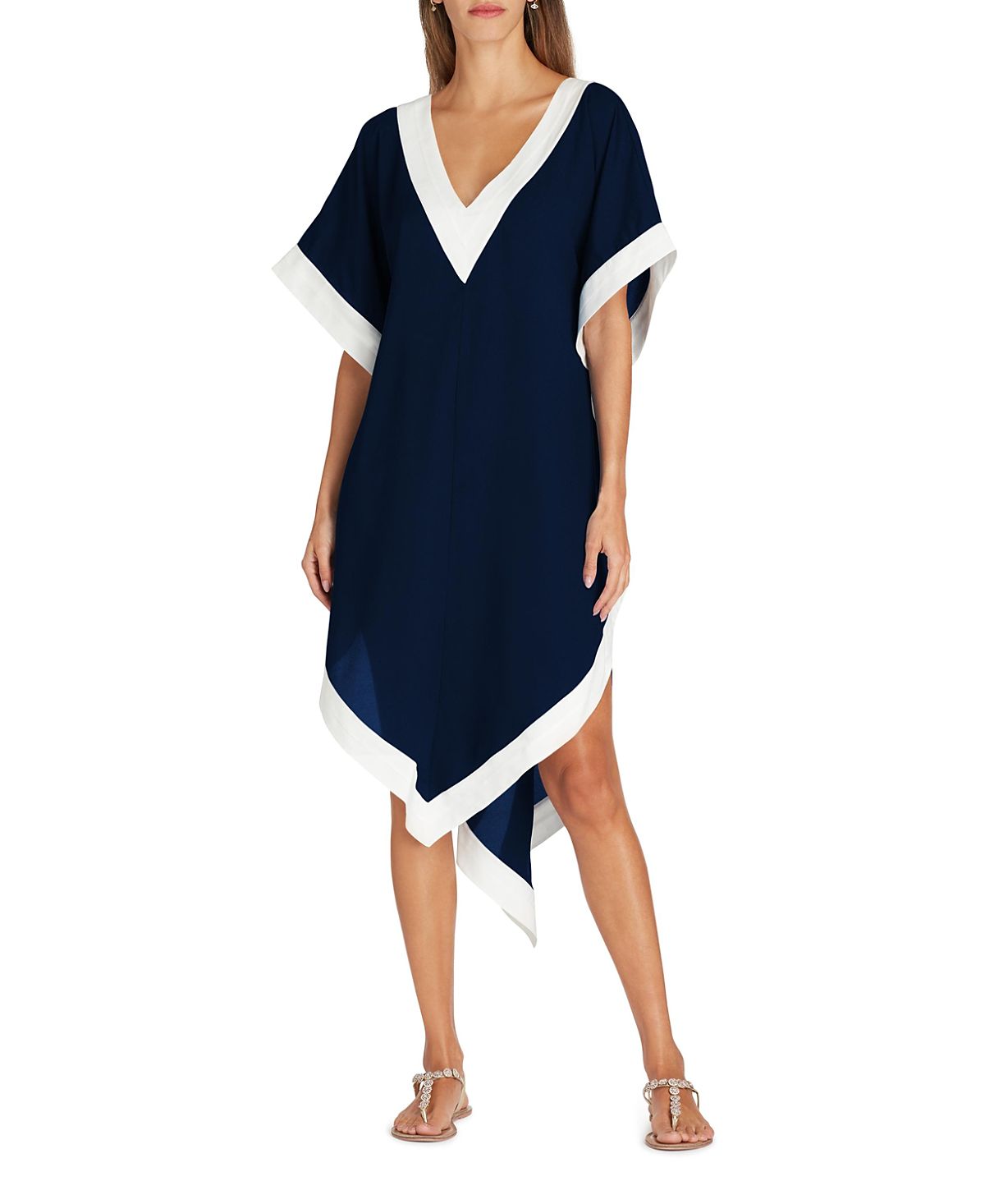 Valimare Aria High-Low Crepe de Chine Cover-up Dress