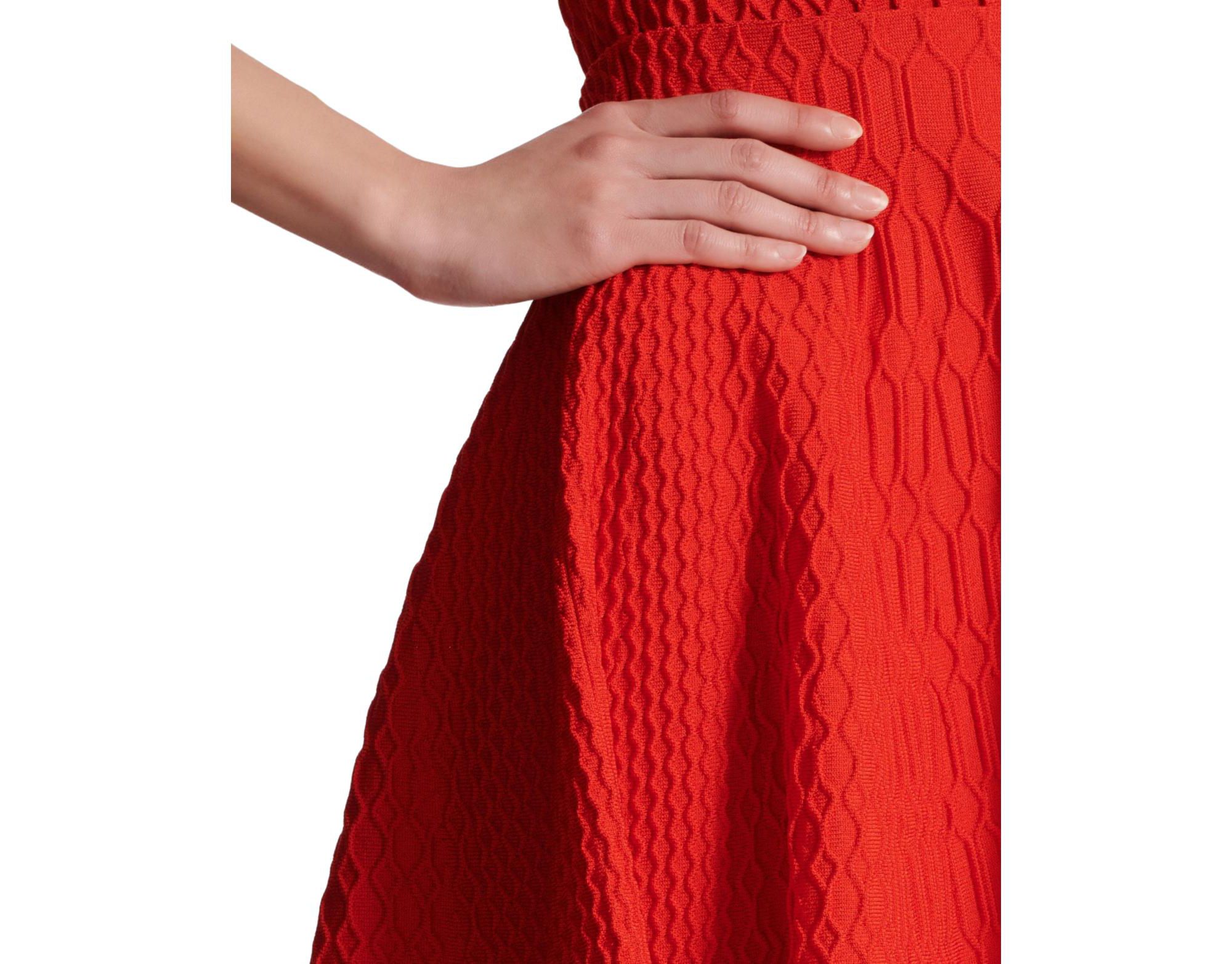 Flared Crocodile-Knit Skirt — Image 4