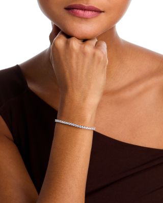 Luxe Collection Diamond Tennis Bracelet in 14K White Gold, 5.0 tcw
