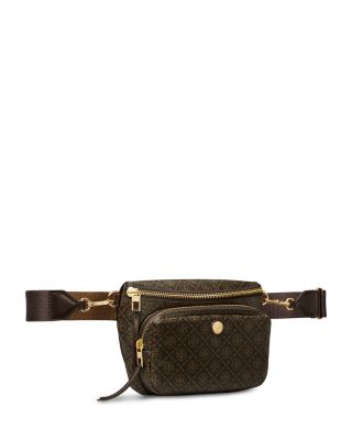 T Monogram Coated Canvas Belt Bag