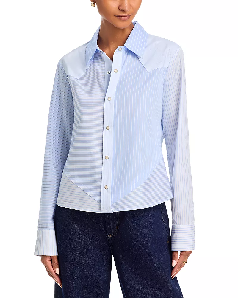 Cissa Scrappy Stripe Classic Western Shirt