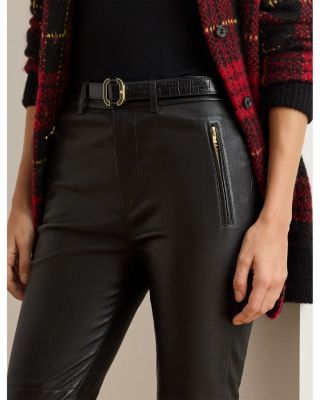 Lambskin Skinny Ankle Pant