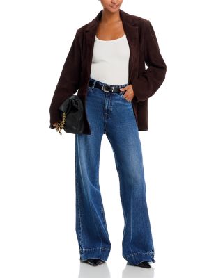 The Slice High Rise Flare Wide Leg Jeans in Headliner