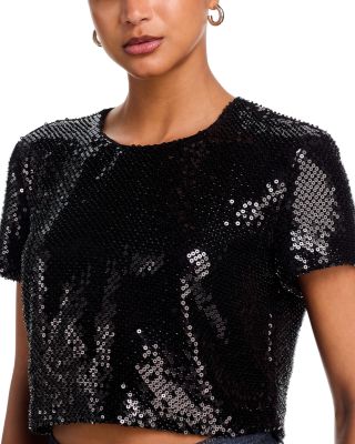 The Sequin Flutter Top