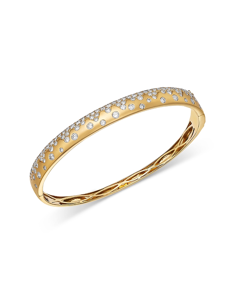 Bloomingdale's Fine Collection Diamond Scatter Bangle Bracelet in 14K Yellow Gold, 2.5 tcw