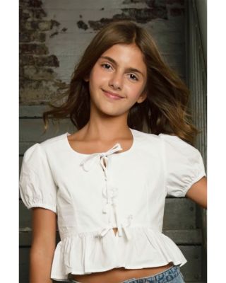 Girls' Tween Wells Peplum Top - Big Kid