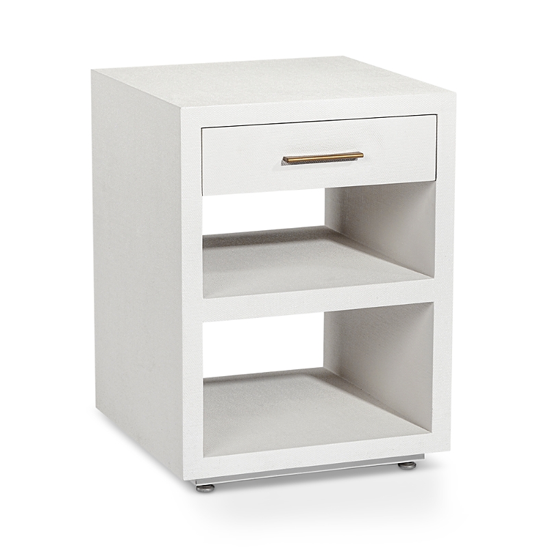 Interlude Home Livia Small Bedside Chest In White