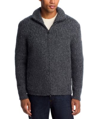 Ribbed Zipper Cardigan