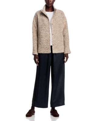 High Collar Alpaca Wool Blend Coat
