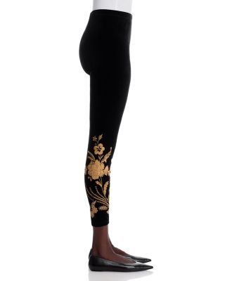 Cropped Velvet Leggings