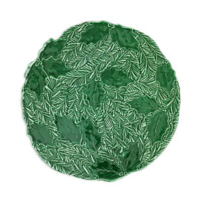 Lastra Holiday Green Figural Cake Stand