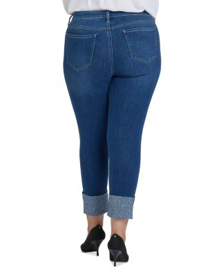 Sheri Embellished Ankle Slim Jeans in Vintage Lapis