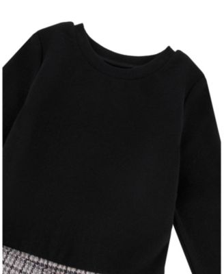  Girls' Bi-Material Dress - Big Kid