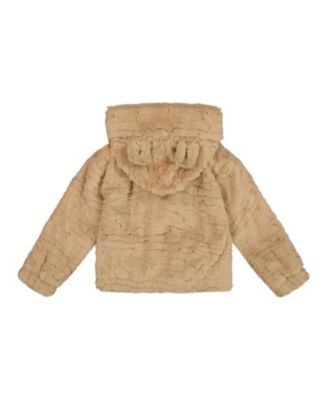 Girls' Faux Fur Hooded Jacket - Big Kid