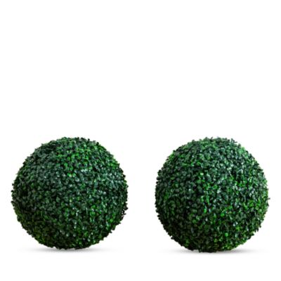 12&amp;quot; UV Resistant Artificial Boxwood Ball (Indoor/Outdoor) - Set of 2