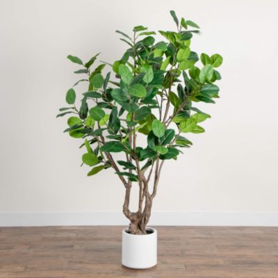 6&#39; Artificial Audrey Ficus Leaf Tree
