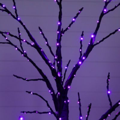 6' Pre-Lit Artificial Halloween Twig Tree