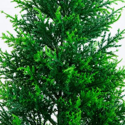 4' UV Resistant Artificial Cypress Tower Tree (Indoor/Outdoor)