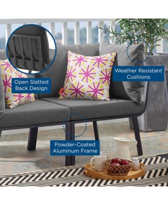  Riverside Outdoor Patio Aluminum Corner Chair