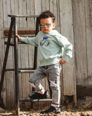 Boys' French Terry Pants with Contrasting Patch - Little Kid