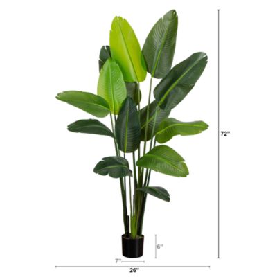 6' UV Resistant Artificial Travelers Palm Tree