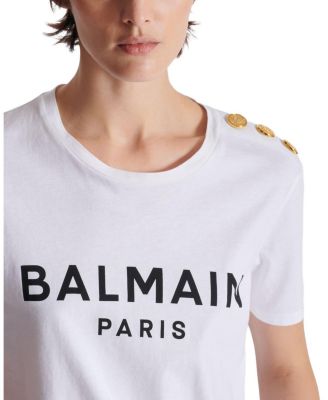  T-Shirt with Balmain Paris Print