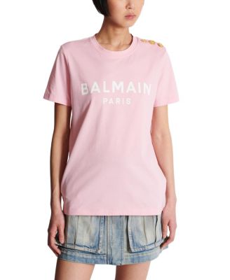  T-Shirt with Balmain Paris Print