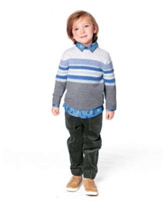 Boys' Knitted Jacquard Sweater - Little Kid, Big Kid