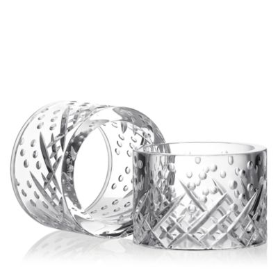 Celebrations Crystal Napkin Rings, Set of 2