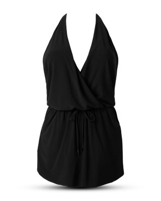 Solid Ellie Halter One Piece Swimsuit