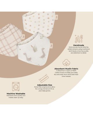 Unisex Charlie Bibs Set, 3 Pack