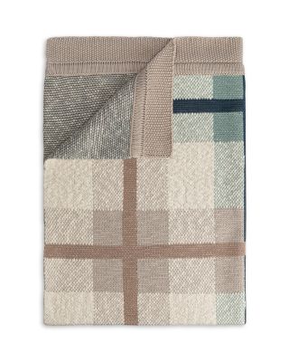Unisex Charlie Farmhouse Knitted Plaid Blanket