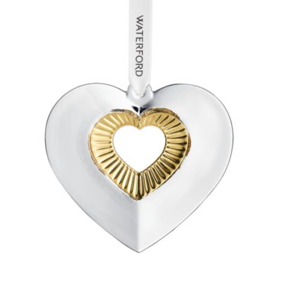 Heart Ornament with Gold Detail