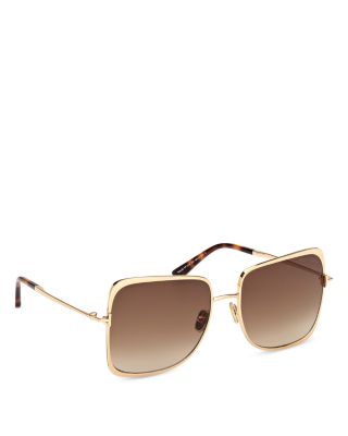 Tara Geometric Sunglasses, 57mm