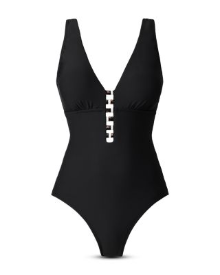 Solid Darly Fitted One Piece Swimsuit