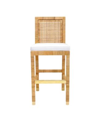 Amara Rattan Performance Fabric Bar Stool