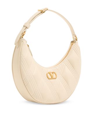 Quiltie 67 VLogo Mini Hobo Shoulder Bag