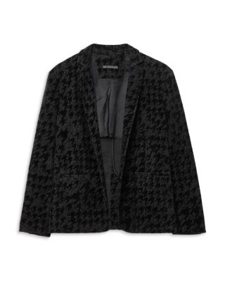 Kal Houndstooth Knit Blazer