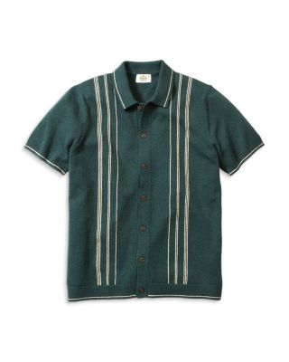 Barry Short Sleeve Button Front Sweater