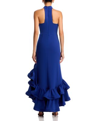 Racerback Ruffle Hem Gown - Exclusive