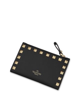 Rockstud Zip Card Case
