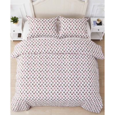 Sumita Floral Percale Sheet Set, King