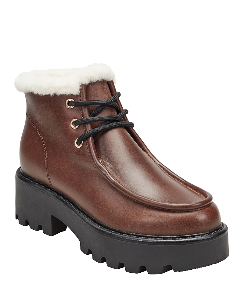 Marc Fisher Ltd Women's Percy Lug Sole Bootie In Brown