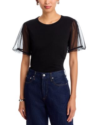 Justine Mesh Sleeve Top 