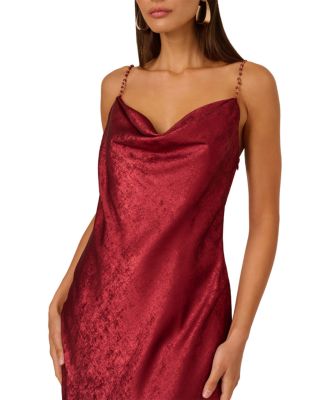  Foiled Chiffon Dress