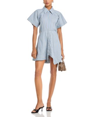 Julie Asymmetric Hem Shirt Dress